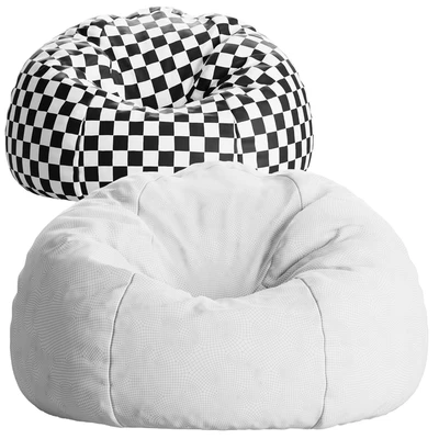 Icon Klassischer Sitzsack Flauschig aus Cord Kingston — Ver 4