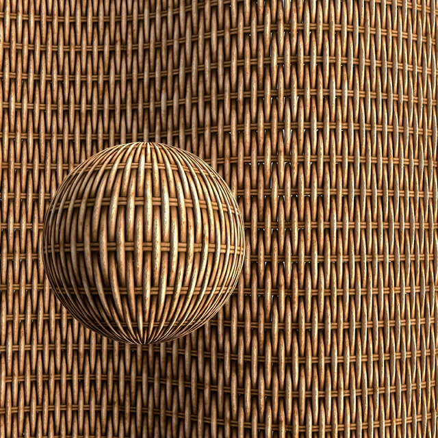 Woven bamboo & rattan cane material -vol.02 — Скачать