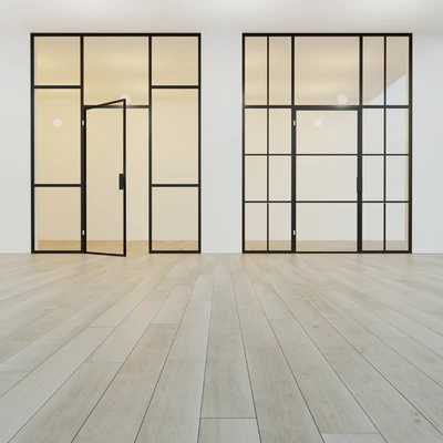 Glass partition. A door. 12 — Ver 2