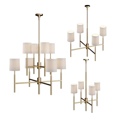 Visual Comfort - Clarion Chandelier Set — Ver 1