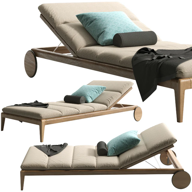 Cruise Teak Sunbed — Скачать