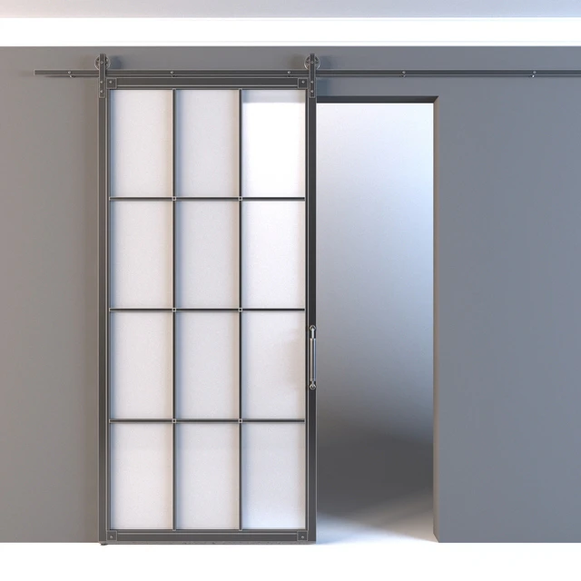 Sliding door with barn mechanism "WHEEL" — Descargar