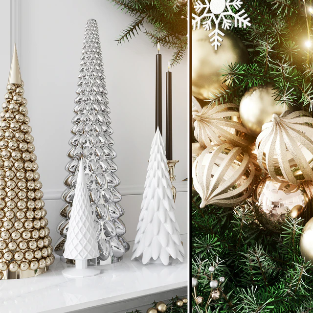 Christmas Decorative set sk 1 (Vray) — Скачать