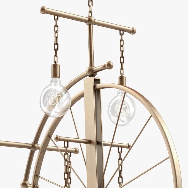1stdibs Large Brass Bicycle Chandelier — Descargar
