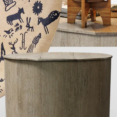 Capri Lounge Chair & RH Side Table Set — Ver 3