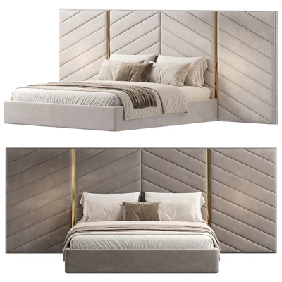 Albero bed with wide headboard — Ver 3