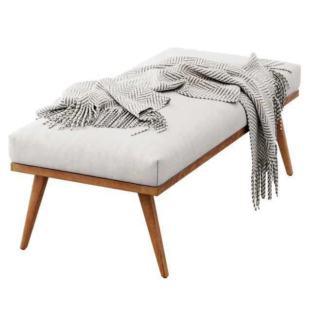 Cavett Wood Frame Bench Crate&Barrel — Скачать