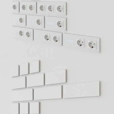 TouchMe sockets and switches - White — Ver 2