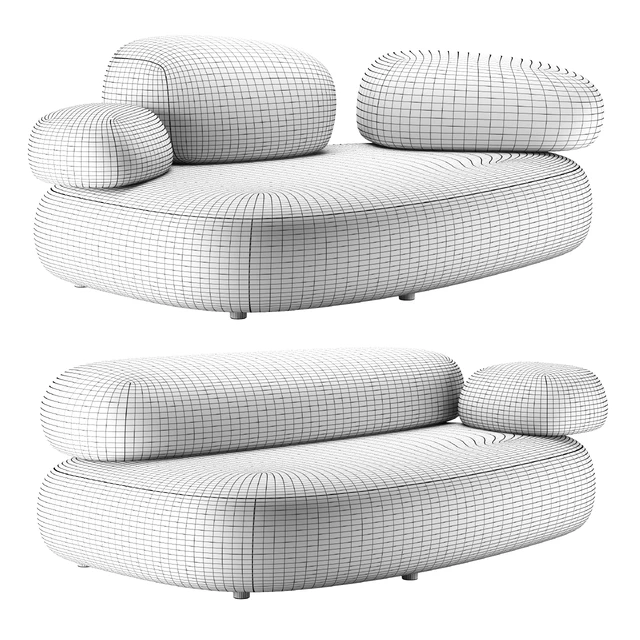 PEBBLE RUBBLE | Sofa by Moroso set 3 — Descargar