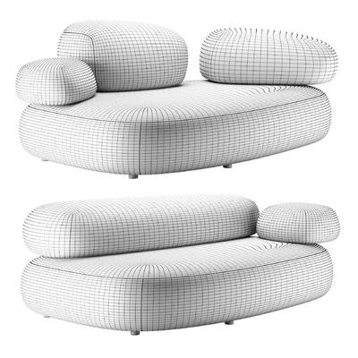 PEBBLE RUBBLE | Sofa by Moroso set 3 — Ver 3