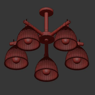 Ceiling chandelier Decize L1150-5 — Ver 3