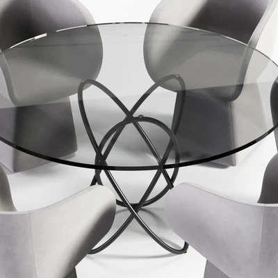 Armada chair and Molecular Black Table — View 4