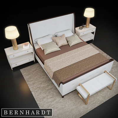 Bernhardt Jet Set + Arteriors Shell lamp — Ver 1