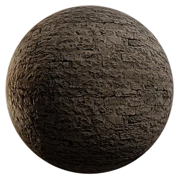 industrial brickruin wall brick rough 001 — Descargar