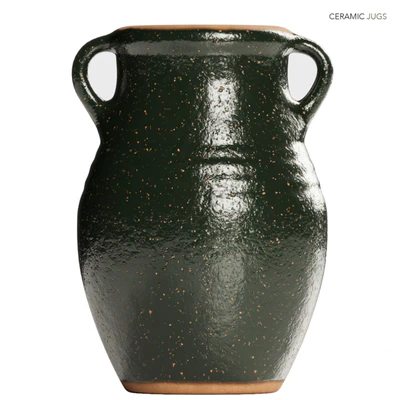 Zara Home - Green Ceramic Vases with Handles — Вид 3