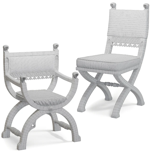 Pair of 19th Century Gothic Chairs — Скачать