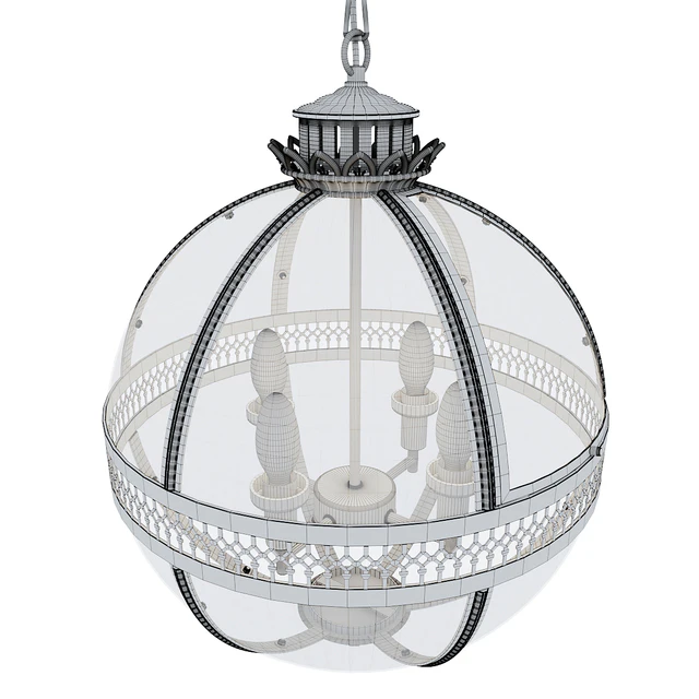 Ceiling lamp from Garda Decor - gold K2KM0115P-4MGOLD — Descargar
