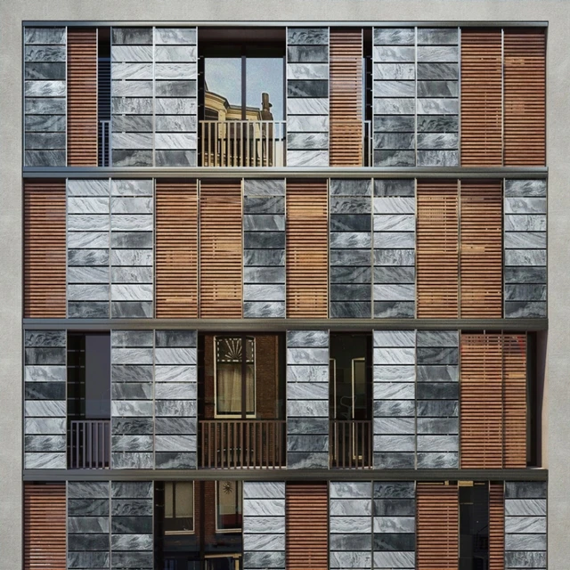 Facade. Office and Apartment building — Скачать