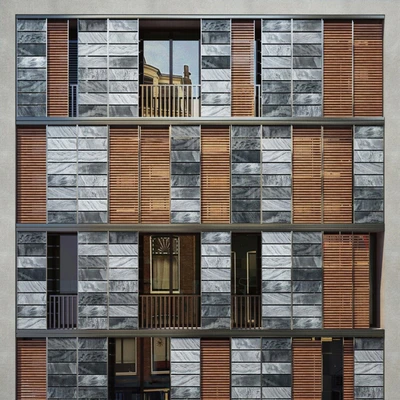 Facade. Office and Apartment building — Вид 2