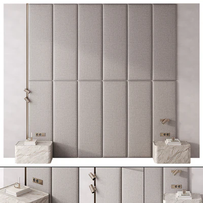 Bedroom headboard Warm Gray — Ver 1