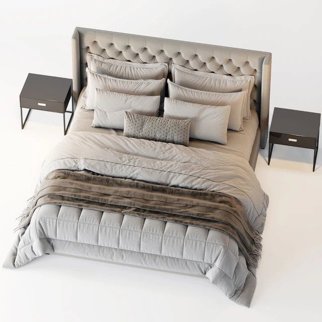 RH Adler Shelter Diamond Tufted Panel Fabric Bed — Descargar