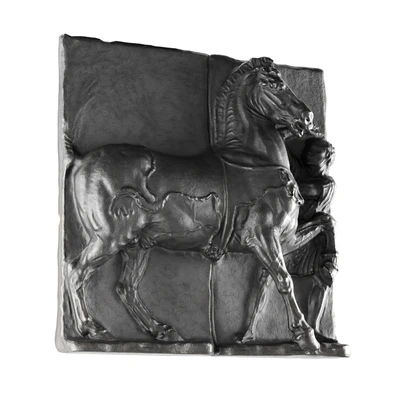 Horse and man wall classic relief — Вид 3
