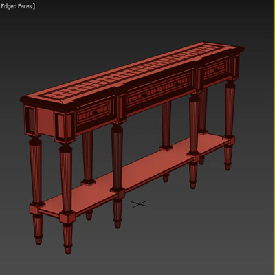 Hooker Furniture Living Room Grandover Three Drawer Console Table — Ver 3