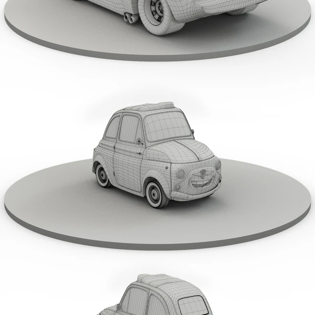 Toys "Cars" Lightning McQueen, Guido, Luigi — Скачать