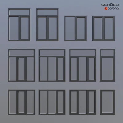 Aluminum windows Schuco — Ver 2