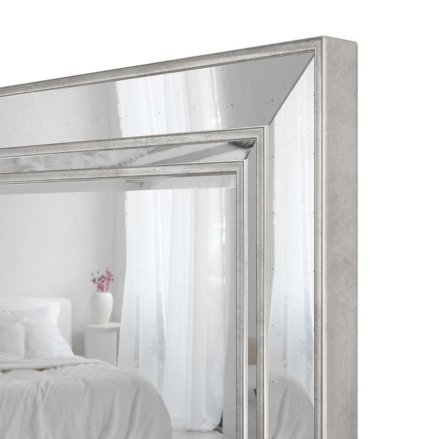 Зеркало настенное и напольное Marlena Antiqued Glass Frame Mirror by Pottery Barn — Скачать
