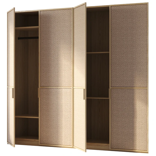 Wooden Wardrobe N003 — Скачать