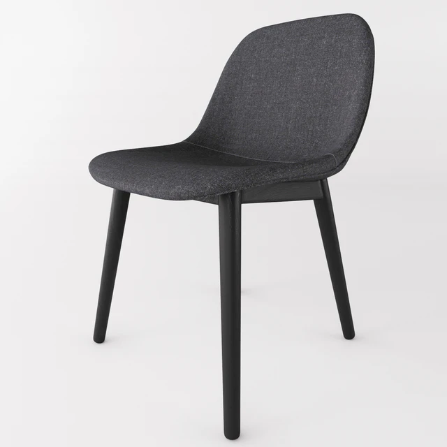 FIBER SIDE CHAIR + 70/70 Table by MUUTO — Скачать