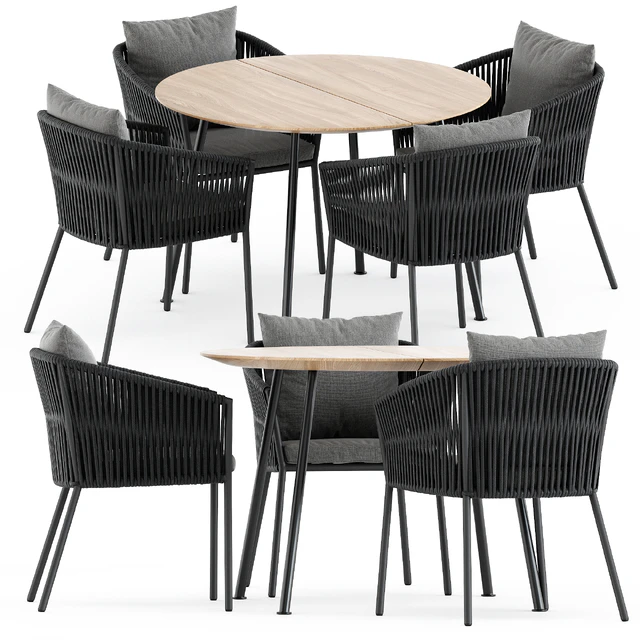 Porto Dining Chair by burkedecor and Agave table by ethimo — Descargar