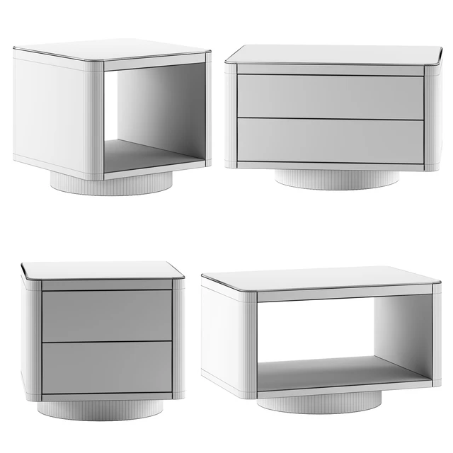 MILTON | Bedside tables By Minotti — Скачать