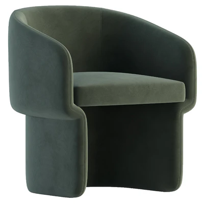Lowrance Velvet Barrel chair — Ver 6