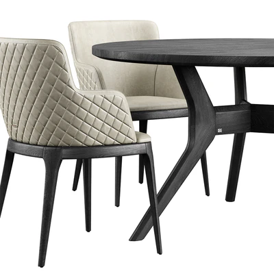 Magda Couture Chair ROLF BENZ 965 Table — Ver 4