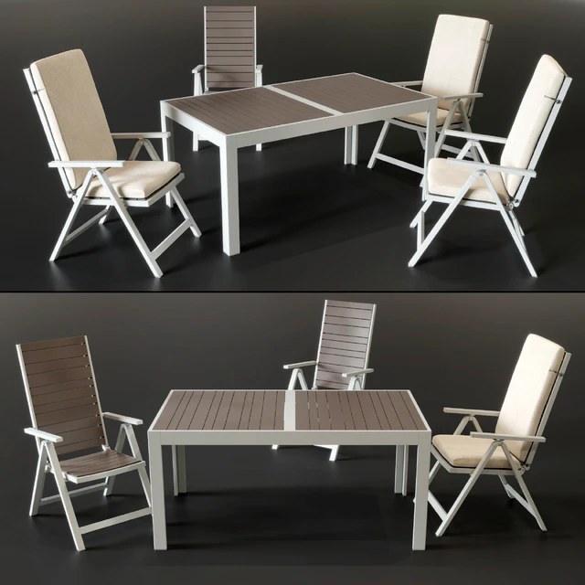 Chairs and table IKEA SHELLAND — Descargar