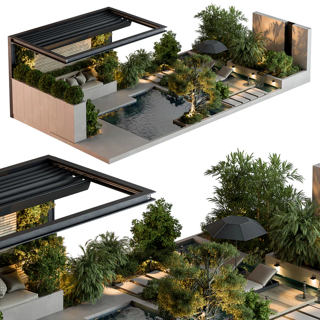 Landscape Furniture Backyard with Pool 93 — Descargar