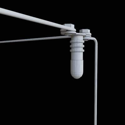QUASAR UNIVERSE SQUARE DOUBLE SUSPENSION LAMP 87,5 cm — View 3