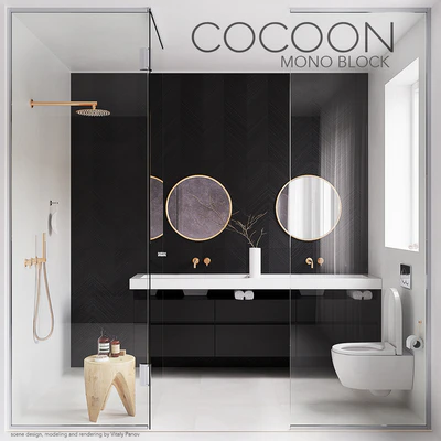 COCOON MONO BLOCK (corona PBR, vray GGX) — Вид 1