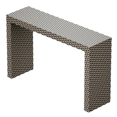Консоль Intarsia Black Console Table (Crate and Barrel) — Вид 4