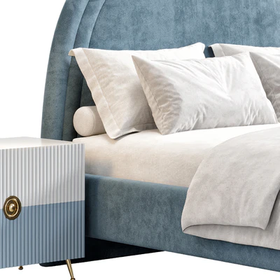 Channel Upholstered Bed by Pbteen — Вид 3