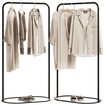 Linen Clothes on Rack — Ver 4