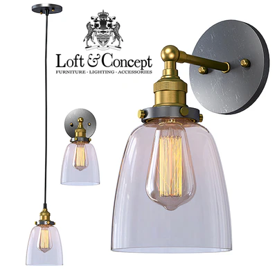 Подвесной светильник Loft Clear Glass Cloche — Вид 1