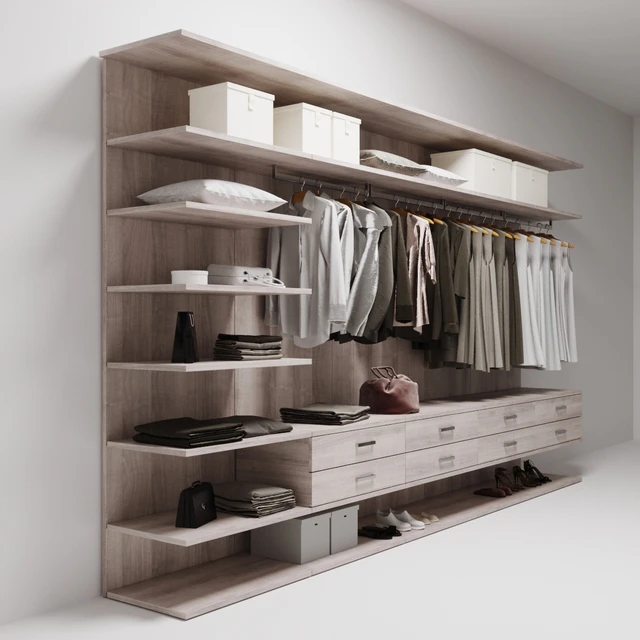 wardrobe with clothes — Descargar