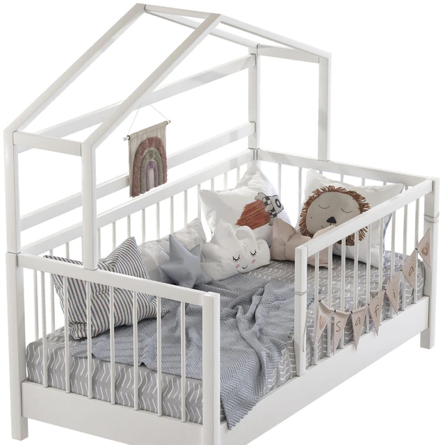 Детская кровать Unique Kids Wooden House Bed — Скачать