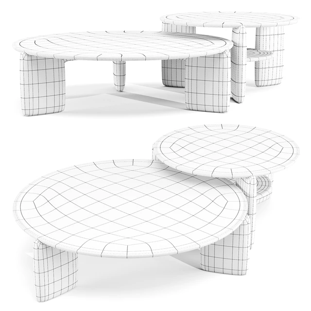 Tacchini: Kanji - Coffee and Side Table — Скачать
