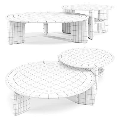 Tacchini: Kanji - Coffee and Side Table — Вид 3