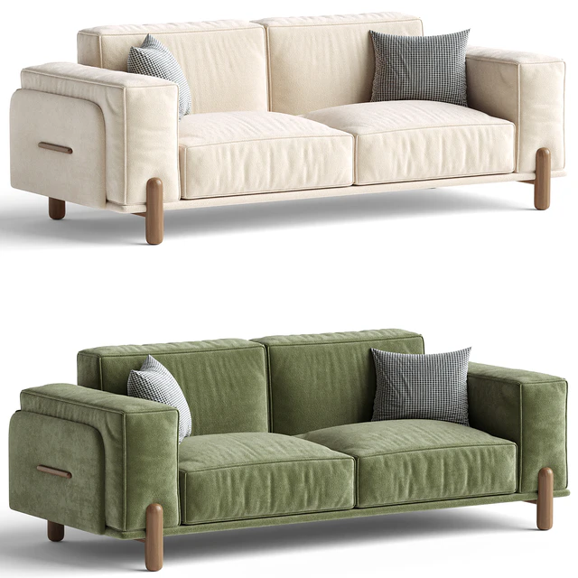 Upholstered Loveseat — Скачать