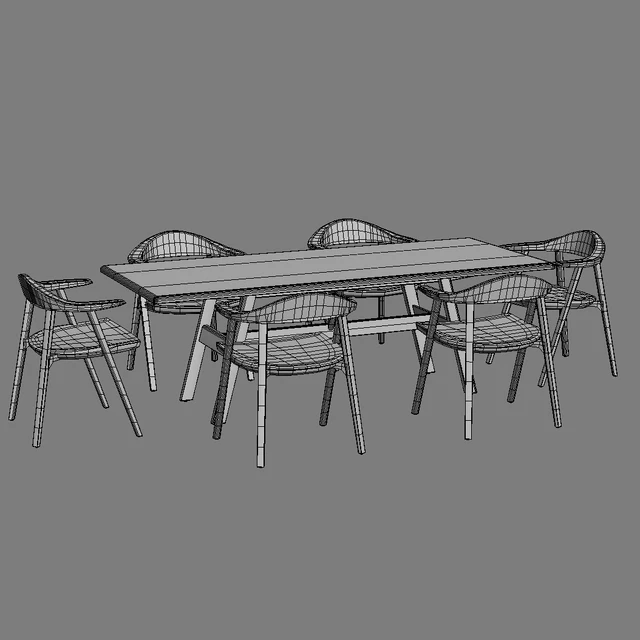 BassamFellows Mantis Side Chair & Kant Table — Descargar
